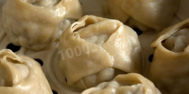 Рецепт мантов с рыбой и рисом