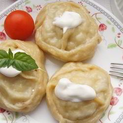 Рецепт Мантов со свининой и картофелем