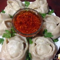 Манты со свининой и тыквой