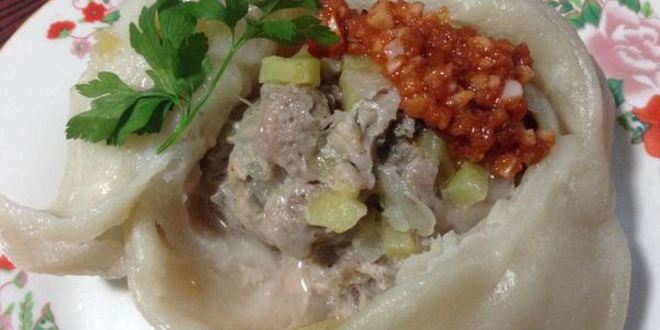 Рецепт мантов со свининой и тыквой