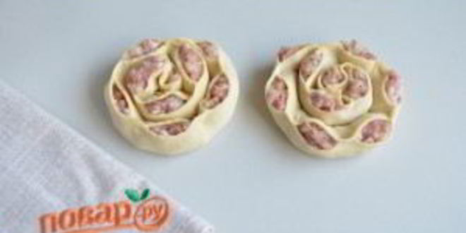 Рецепт мантов в форме розочек