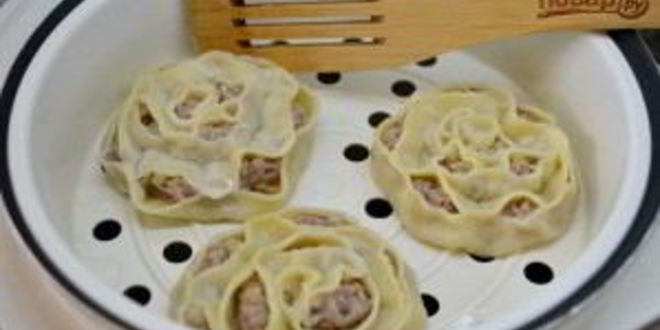 Рецепт мантов в форме розочек