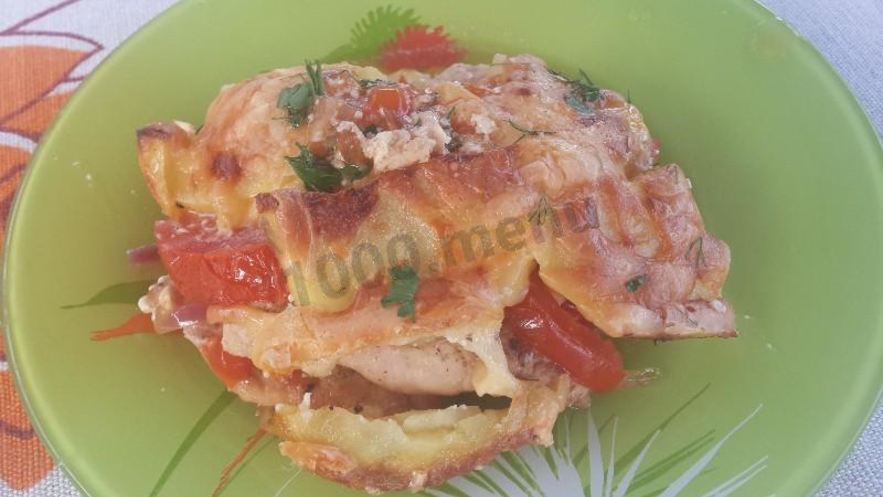 Рецепт картофеля по-французски с индейкой