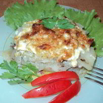 Рецепт Картофеля с отбивными по-французски