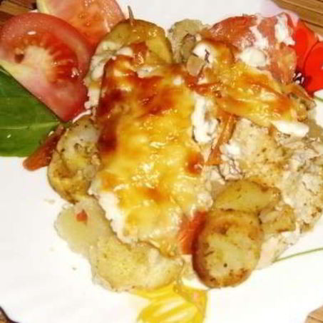 Рецепт Курицы по-французски с картошкой