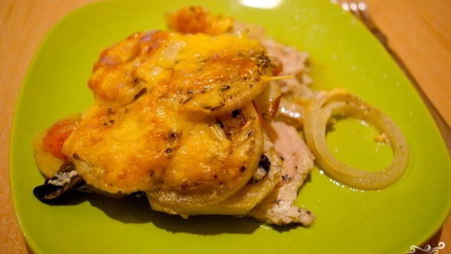 Рецепт мяса по-французски из филе курицы