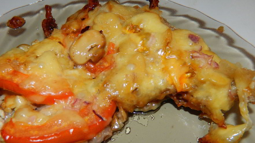 Рецепт мяса по-французски с грибами