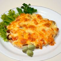 Рецепт Мяса по-французски с картошкой и вешенками