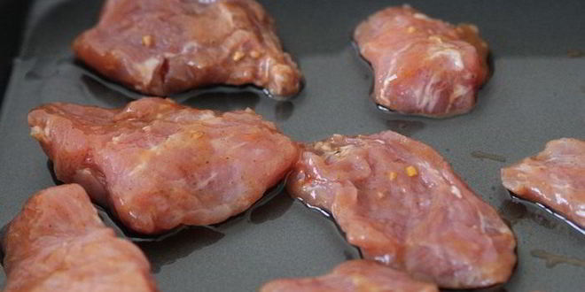 Рецепт мяса по-французски в маринаде