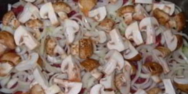 Рецепт свинины по-французски с грибами