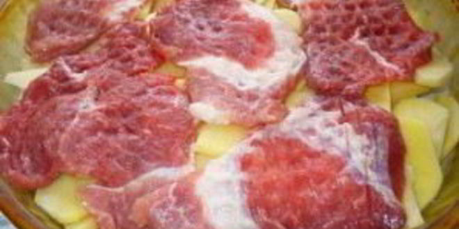 Рецепт свинины по-французски с картофелем