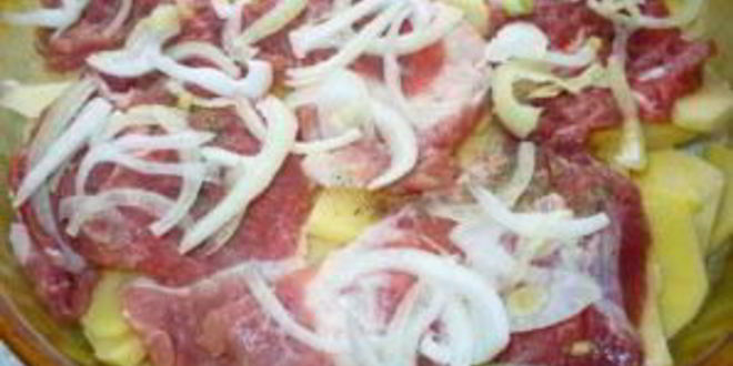 Рецепт свинины по-французски с картофелем