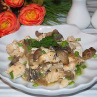 Рецепт Филе индейки с грибами в духовке