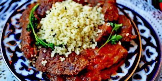 Рецепт говядины с овощами и кускусом
