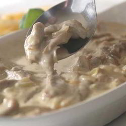 Рецепт Говядины, тушеной в сметане