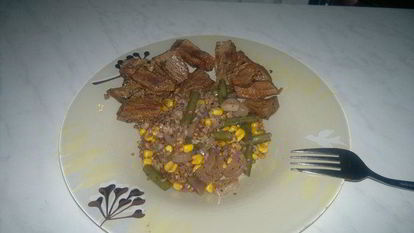 Рецепт Гречетто с говядиной в южном стиле