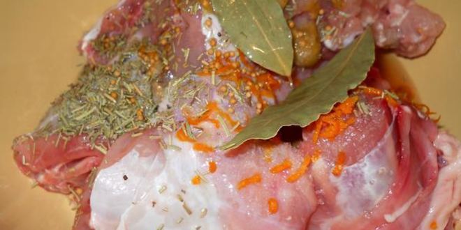 Рецепт кролика тушеного в лимонном маринаде