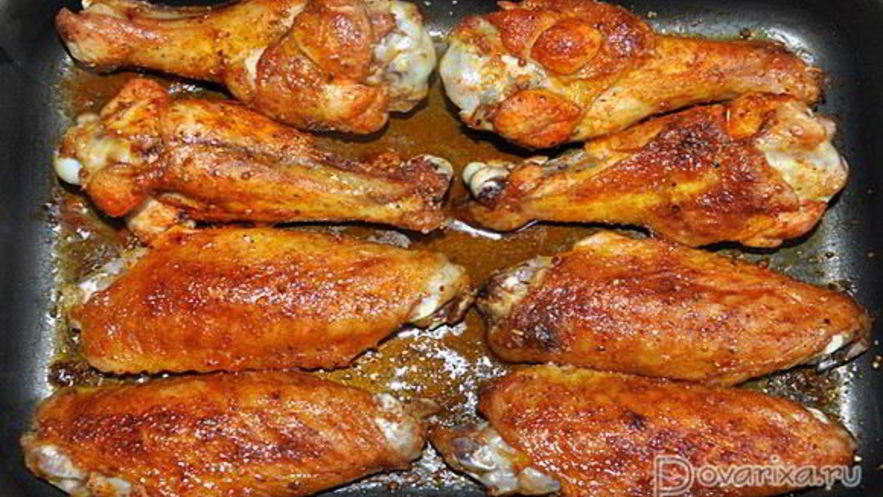 Рецепт крыльев индейки карри
