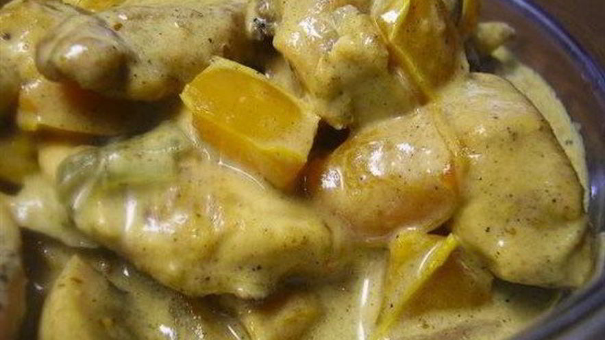 Рецепт куриного карри с шампиньонами