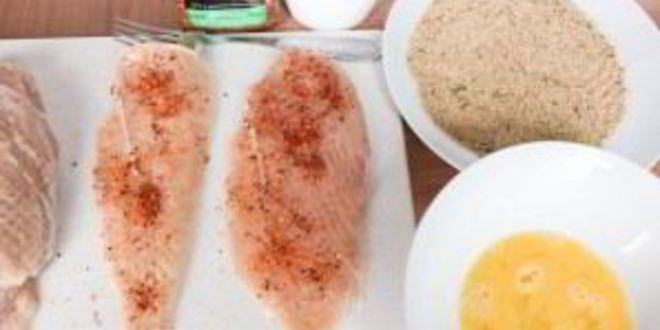 Рецепт куриных отбивных в панировке