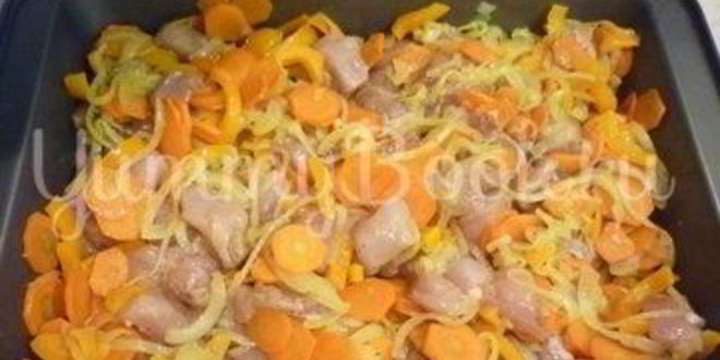 Рецепт курицы с овощами в соусе терияки