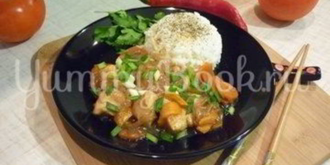 Рецепт курицы с овощами в соусе терияки