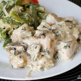 Рецепт Курицы с шампиньонами