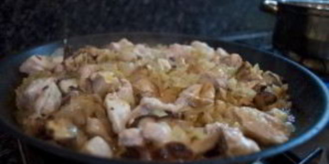 Рецепт курицы с шампиньонами