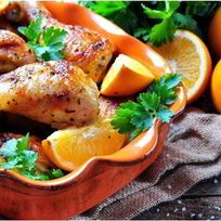 Рецепт Курицы в апельсиновом соке по-португальски