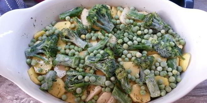 Рецепт курицы в горчичном маринаде с овощами