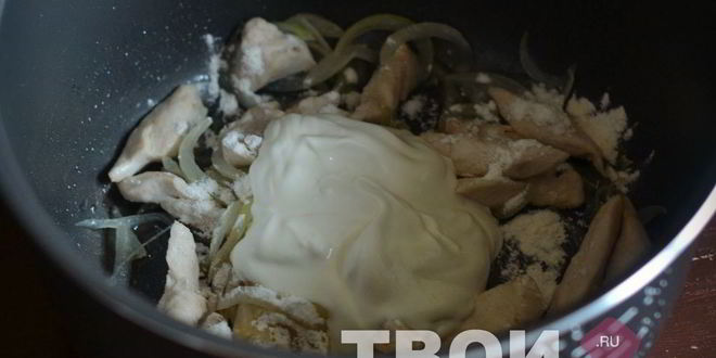 Рецепт курицы в сметане в мультиварке