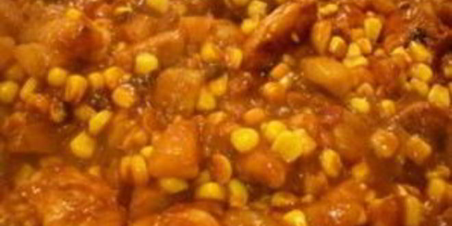 Рецепт мяса с кукурузой