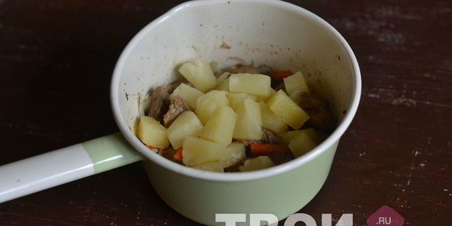 Рецепт свинины с ананасами