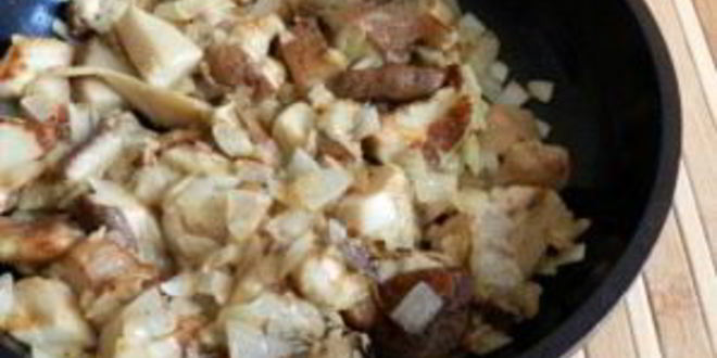 Рецепт свинины с белыми грибами