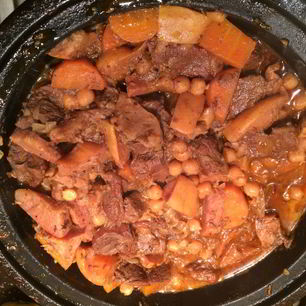 Рецепт Тажина из баранины с айвой