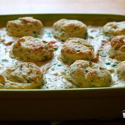 Рецепт Запеченной курицы с тестом и овощами