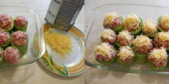 Рецепт фаршированных кабачков, запеченных в духовке