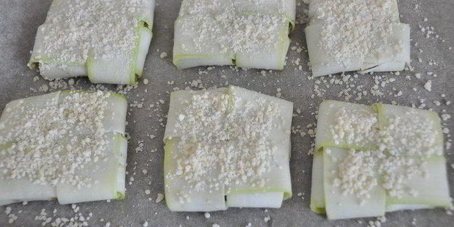 Рецепт фаршированных конвертиков из кабачков