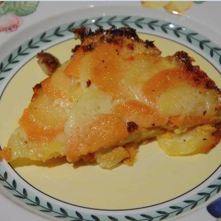 Рецепт Гратен из двух видов картофеля