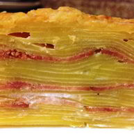 Рецепт Гратен картофельный с беконом