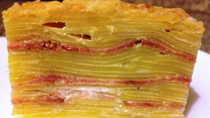 Рецепт Гратен картофельный с беконом