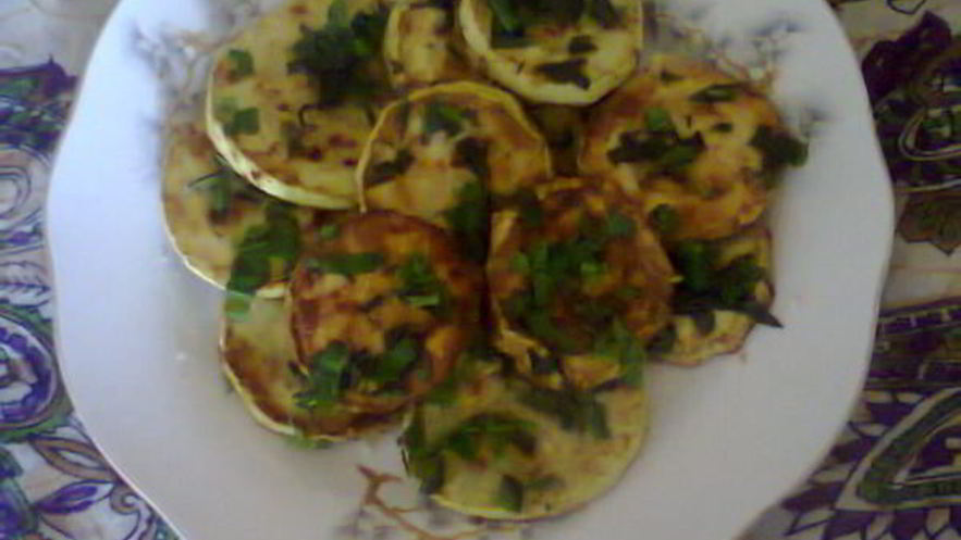 Рецепт кабачков с зеленью чабера и мяты