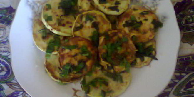 Рецепт кабачков с зеленью чабера и мяты