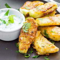 Рецепт Кабачков в йогуртовом кляре с сыром