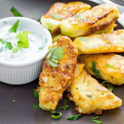 Рецепт Кабачков в йогуртовом кляре с сыром