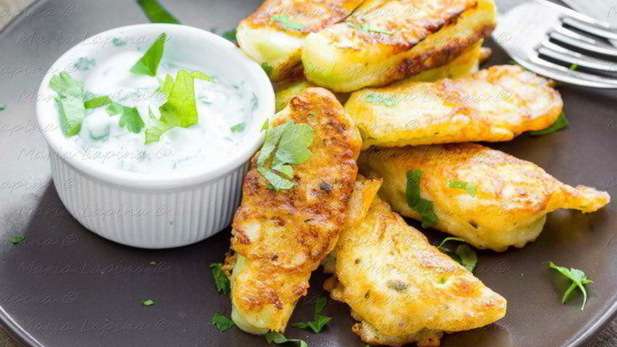 Рецепт кабачков в йогуртовом кляре с сыром
