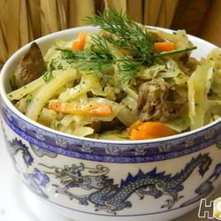 Рецепт Капусты с печенью и сыром