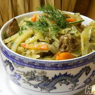 Рецепт Капусты с печенью и сыром