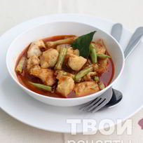 Рецепт Карри с рыбой и фасолью