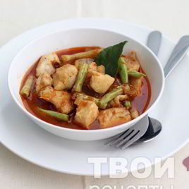 Рецепт Карри с рыбой и фасолью